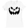 evil pumpkin face halloween costume Ladies Fitted T-Shirt