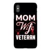 Mom Wife Veteran - Veterans Day T-Shirt Gifts iPhoneX Case