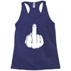 middle finger Racerback Tank