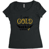 I Wear Gold For My Hero In Haven Women's Triblend Scoop T-shirt