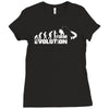 evolution fishing Ladies Fitted T-Shirt