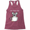 my puns are Racerback Tank