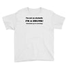 im not an alcoholic im a drunk t shirt x large funny beer pong keg par Youth Tee