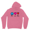 peace love wine Unisex Hoodie