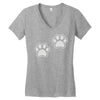 dog paws set of 2 Women's V-Neck T-Shirt