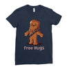 hug a wookiee Ladies Fitted T-Shirt