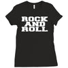 rock and roll funny Ladies Fitted T-Shirt