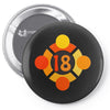orange 18 Pin-back button