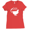 chiken butt Ladies Fitted T-Shirt