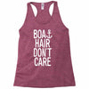 boat hair don't care Racerback Tank