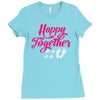 happy together Ladies Fitted T-Shirt