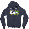 mardi gras Zipper Hoodie