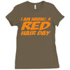 red ginger hair day Ladies Fitted T-Shirt