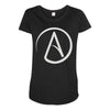 atheist atheism atheismus Maternity Scoop Neck T-shirt