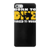 born to dive forced to work iPhone 7 Case