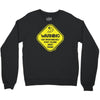 warning may...talking about fishing Crewneck Sweatshirt