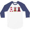 Three Cute But Angry Unicorn 3/4 Sleeve Shirt