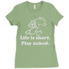 life is short Ladies Fitted T-Shirt