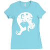 typographic Ladies Fitted T-Shirt