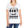 i have two titles aunt and dogmom and i rock them both Ladies Curvy T-Shirt