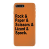 rock paper scissors lizard spock big bang theory geek nerd gift t shir iPhone 7 Plus Case