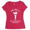 hillbilly hog wrestling champ Women's Triblend Scoop T-shirt