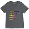 I miss you my heart is empaty wİthout you (2) V-Neck Tee