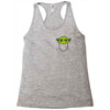 cute yoda pocket Racerback Tank