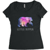 Little Dipper with Galaxy Women's Triblend Scoop T-shirt