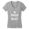 philly dilly Women's V-Neck T-Shirt