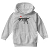 t rex skeleton santa claus Youth Hoodie
