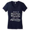 made in 1983 and still awesome Women's V-Neck T-Shirt