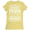 Real Kings Are Born On December 27 Ladies Fitted T-Shirt