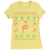 jake paul ugly christmas Ladies Fitted T-Shirt