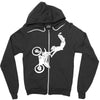 motocross motor bike motorrad cross biker freestyle mx sx baja Zipper Hoodie