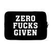 Zero Fucks Given Laptop sleeve