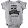 driver picks the music passenger shuts his cakehole Baby Bodysuit