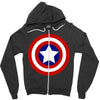 captain america Zipper Hoodie