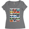 vw camper van fronts, ideal gift or birthday present Women's Triblend Scoop T-shirt