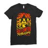 crazy halloween pit lady Ladies Fitted T-Shirt