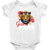 Girl Power White Write Baby Bodysuit