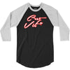 c'est la vie neon slogan 3/4 Sleeve Shirt