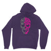 two coloured patterned skull   mens funny Unisex Hoodie