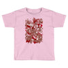 rood en wit Toddler T-shirt