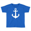 anchor black sailor vintage style navy nautical Toddler T-shirt