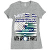 made in america 2 Ladies Fitted T-Shirt