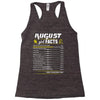 August Girl Facts Leo Racerback Tank