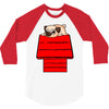 snoopy parody pug w 3/4 Sleeve Shirt