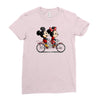 biking down main street Ladies Fitted T-Shirt