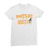 monster ghost Ladies Fitted T-Shirt